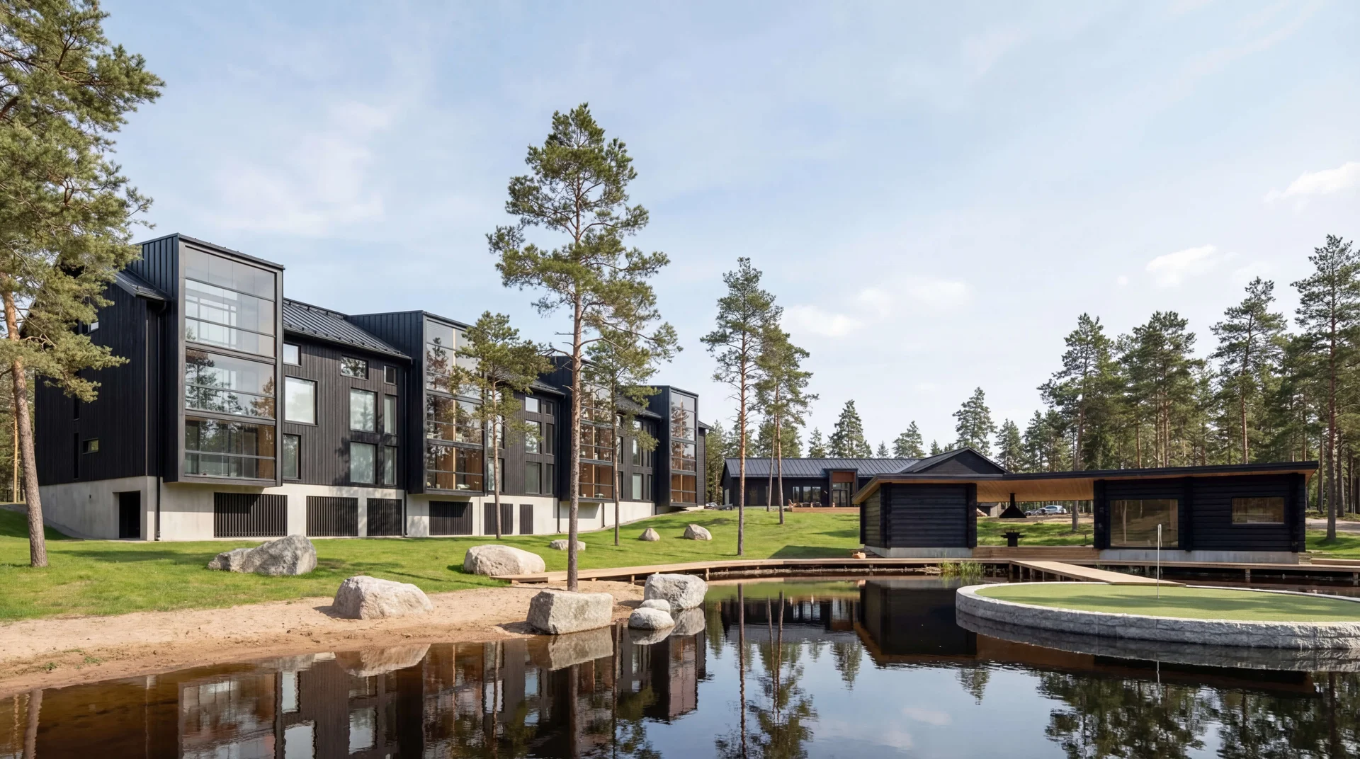 Vierumäki Residences järvimaisema